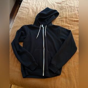 American Apparel Black Zip Up Hoodie Size Medium